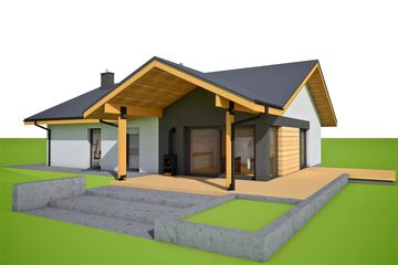  Projekt domu Mini 4 w. II G1 energo (WRC2738) - projekt domu parterowego - Zdjęcie 1