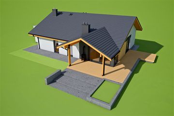  Projekt domu Mini 4 w. II G1 energo (WRC2738) - projekt domu parterowego - Zdjęcie 3