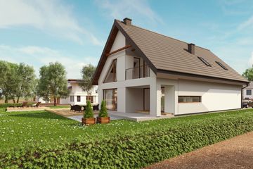  Projekt domu uA27v1 (WCB1110) - projekt domu parterowego z poddaszem - Zdjęcie 2