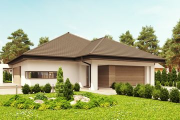  Projekt domu uA46v2 (WCB1112) - projekt domu parterowego - Zdjęcie 1