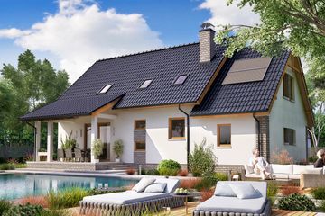  Projekt domu BW-17 wariant 2 (JGC1209) - projekt domu parterowego z poddaszem - Zdjęcie 2