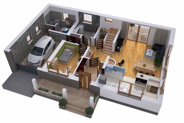  Projekt domu BW-17 wariant 2 (JGC1209) - projekt domu parterowego z poddaszem - Zdjęcie 3