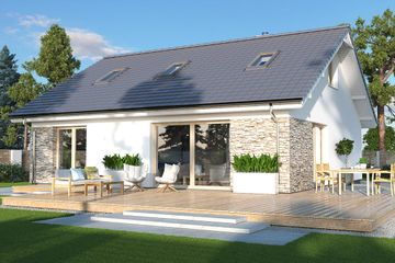  Projekt domu Magda Lux A (WRD2752) - projekt domu parterowego z poddaszem - Zdjęcie 2