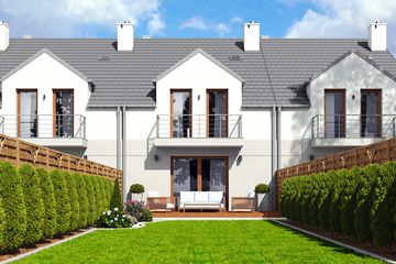  Projekt domu Jukka z garażem 1-st. szeregówka [A-SZ] (WRF1976) - projekt domu parterowego z poddaszem - Zdjęcie 4