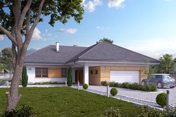  Projekt domu Orchidea (BSA2186) - projekt domu parterowego - Zdjęcie 1