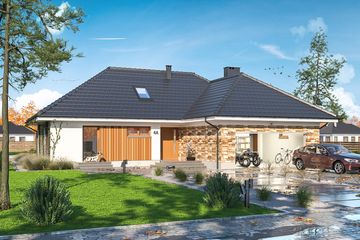  Projekt domu Petra 2 (WOE1131) - projekt domu parterowego - Zdjęcie 1