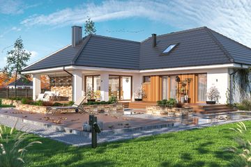  Projekt domu Petra 2 (WOE1131) - projekt domu parterowego - Zdjęcie 3