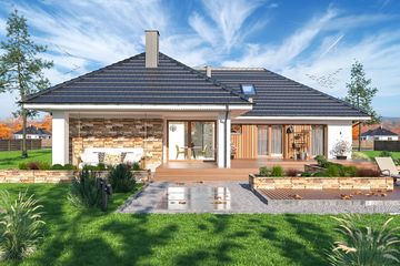  Projekt domu Petra 2 (WOE1131) - projekt domu parterowego - Zdjęcie 4