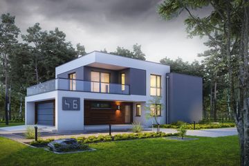  Projekt domu Wyrazisty D46 (WWB1045) - projekt domu z pełnym piętrem - Zdjęcie 3