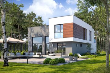  Projekt domu Wyrazisty D46 (WWB1045) - projekt domu z pełnym piętrem - Zdjęcie 2