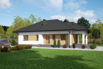  Projekt domu Asnykowo m3 (KRP2251) - projekt domu parterowego - Zdjęcie 1