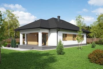  Projekt domu Asnykowo m3 (KRP2251) - projekt domu parterowego - Zdjęcie 2