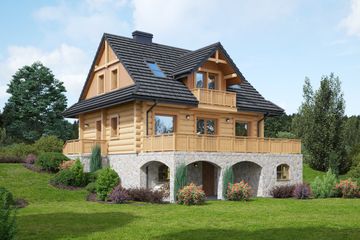  Projekt domu Jaworzynka dw 5 (KRP2255) - projekt domu parterowego z poddaszem - Zdjęcie 1