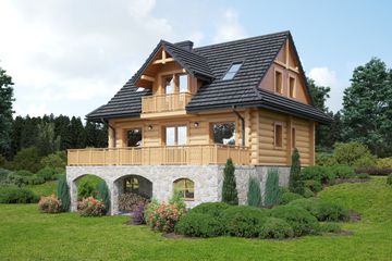  Projekt domu Jaworzynka dw 5 (KRP2255) - projekt domu parterowego z poddaszem - Zdjęcie 2