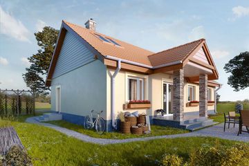  Projekt domu Haga LMB47 (WRB1168) - projekt domu parterowego - Zdjęcie 3