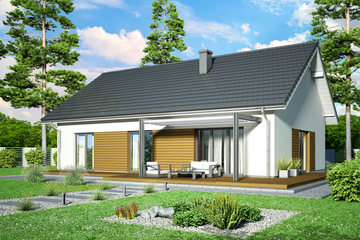  Projekt domu Grappa (WOF1119) - projekt domu parterowego - Zdjęcie 2