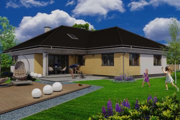  Projekt domu Jukatan (SKA1071) - projekt domu parterowego - Zdjęcie 3