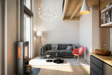  Projekt domu Lido C dom mieszkalny, całoroczny z antresolą (SLN2557) - projekt domu parterowego - Zdjęcie 8