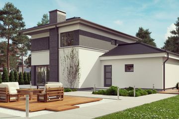  Projekt domu uA55 (WCB1071) - projekt domu z pełnym piętrem - Zdjęcie 4