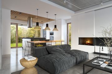  Projekt domu Atrakcyjny 1A (WAW1112) - projekt domu parterowego z poddaszem - Zdjęcie 9