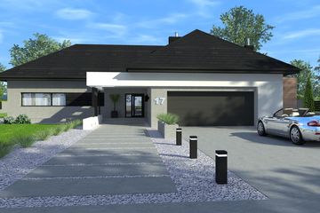  Projekt domu New House 17 (KRZ1007) - projekt domu parterowego - Zdjęcie 1