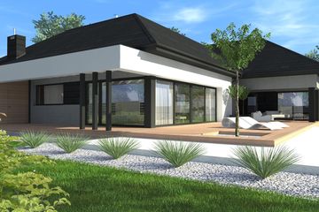  Projekt domu New House 17 (KRZ1007) - projekt domu parterowego - Zdjęcie 6