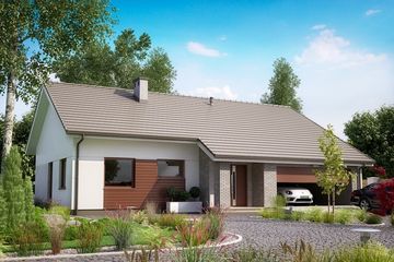  Projekt domu KA71 (PKT1075) - projekt domu parterowego - Zdjęcie 1