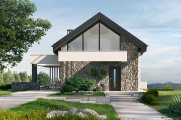  Projekt domu letniskowego HomeKoncept 65 DL (KRX1087) - projekt domu letniskowego parterowego z poddaszem - Zdjęcie 4