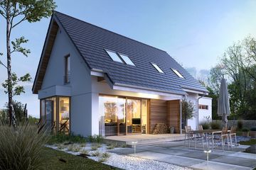 Projekt domu Przytulny 2A (WAW1114) - projekt domu parterowego z poddaszem - Zdjęcie 1