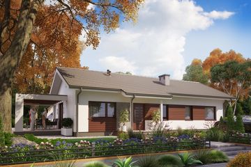  Projekt domu KA73 (PKT1079) - projekt domu parterowego - Zdjęcie 1