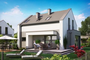  Projekt domu KA74 (PKT1080) - projekt domu parterowego z poddaszem - Zdjęcie 2