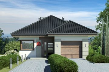  Projekt domu przy Pastelowej 15 bis (KRK1542) - projekt domu parterowego - Zdjęcie 2