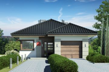  Projekt domu przy Pastelowej 15 (KRK1543) - projekt domu parterowego - Zdjęcie 2