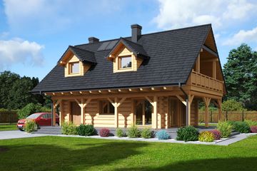  Projekt domu Świdnica 33 dw (KRP2257) - projekt domu parterowego z poddaszem - Zdjęcie 1