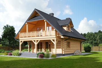  Projekt domu Świdnica 33 dw (KRP2257) - projekt domu parterowego z poddaszem - Zdjęcie 2