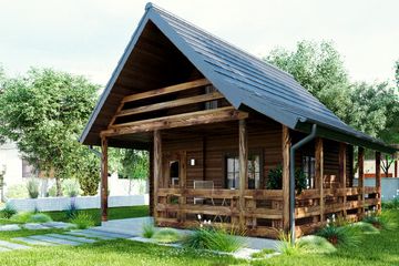  Projekt domu letniskowego uA26 (WCB1121) - projekt domu parterowego - Zdjęcie 1