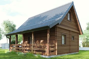  Projekt domu letniskowego uA26 (WCB1121) - projekt domu parterowego - Zdjęcie 2