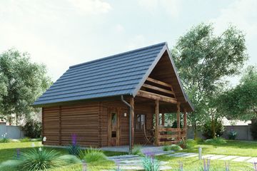  Projekt domu letniskowego uA26 (WCB1121) - projekt domu letniskowego parterowego - Zdjęcie 3