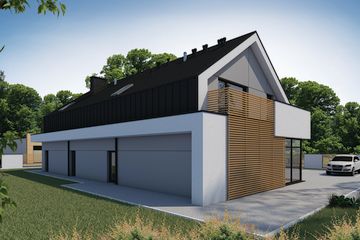  Projekt budynku usługowego Budynek mieszkalno-usługowy BMU-315 (SKA1072) - projekt budynku parterowego z poddaszem - Zdjęcie 4