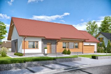  Projekt domu Domena 104 B-T (WRW1321) - projekt domu parterowego - Zdjęcie 1