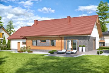  Projekt domu Domena 104 B-T (WRW1321) - projekt domu parterowego - Zdjęcie 2