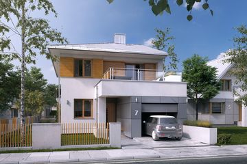  Projekt domu Sekwoja W (BSA2187) - projekt domu z pełnym piętrem - Zdjęcie 1