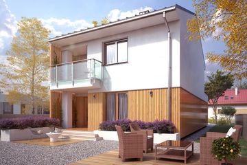  Projekt domu Sekwoja W2 (BSA2188) - projekt domu z pełnym piętrem - Zdjęcie 2