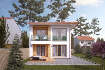  Projekt domu Dąb 2 W (BSA2192) - projekt domu z pełnym piętrem - Zdjęcie 2