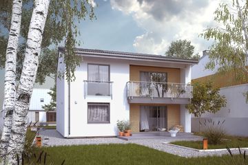  Projekt domu Dąb 2 W2 (BSA2193) - projekt domu z pełnym piętrem - Zdjęcie 2