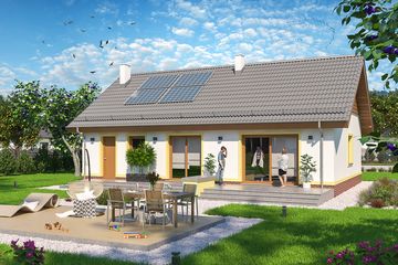  Projekt domu Tamina mała PS (WOE1083) - projekt domu parterowego - Zdjęcie 3