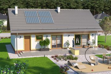  Projekt domu Tamina mała PS (WOE1083) - projekt domu parterowego - Zdjęcie 4