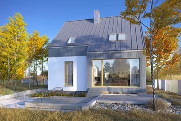  Projekt domu Rozważny 2 (WAW1115) - projekt domu parterowego z poddaszem - Zdjęcie 3