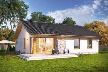  Projekt domu Andrea (WRN1428) - projekt domu parterowego - Zdjęcie 1