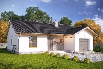  Projekt domu Andrea (WRN1428) - projekt domu parterowego - Zdjęcie 2